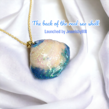 Sea Shell Ocean Resin Handmade Pendant