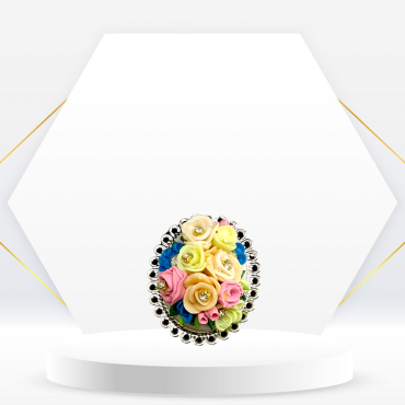 Handmade Multicolor Roses Ring