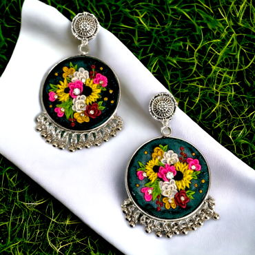 Emerald Green Multi Flower Chandbalis